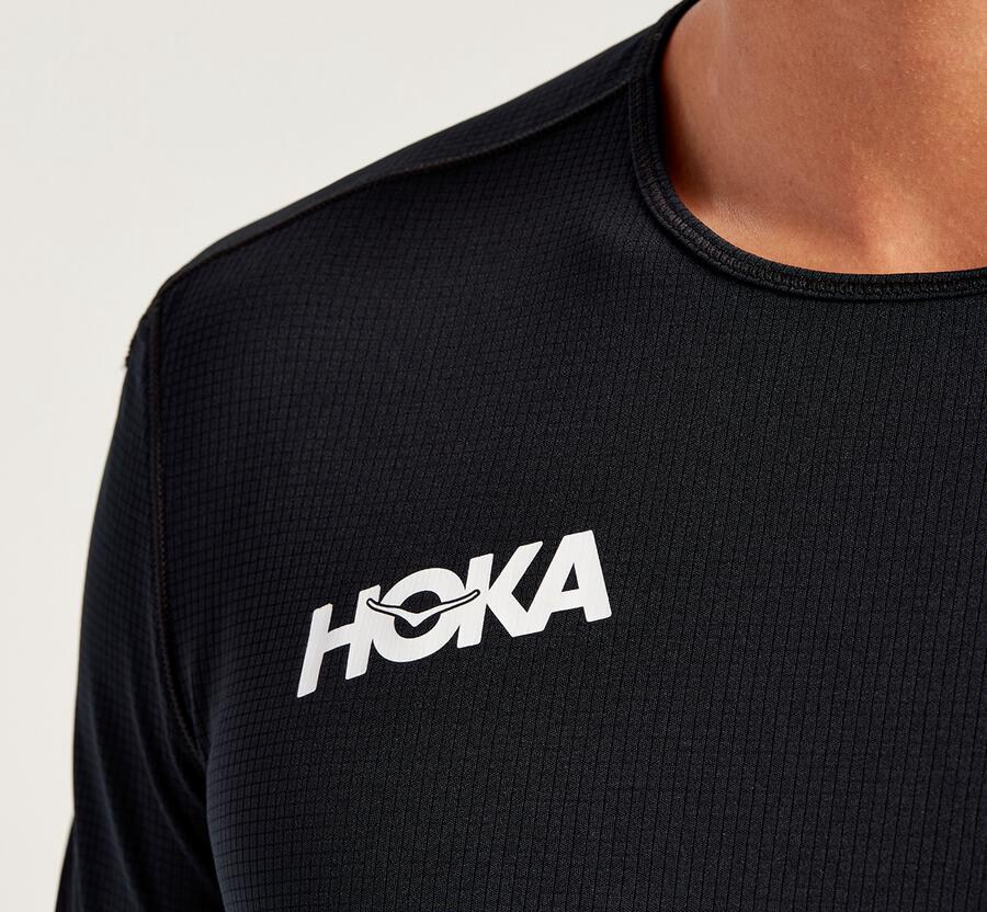 Haut Hoka One One Performance Short Sleeve Homme - Noir - WCL-164208